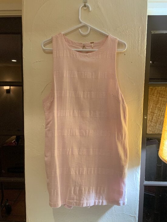 Free People Dresses & Skirts - Free People NWT Pink Open Back Romper Size Large